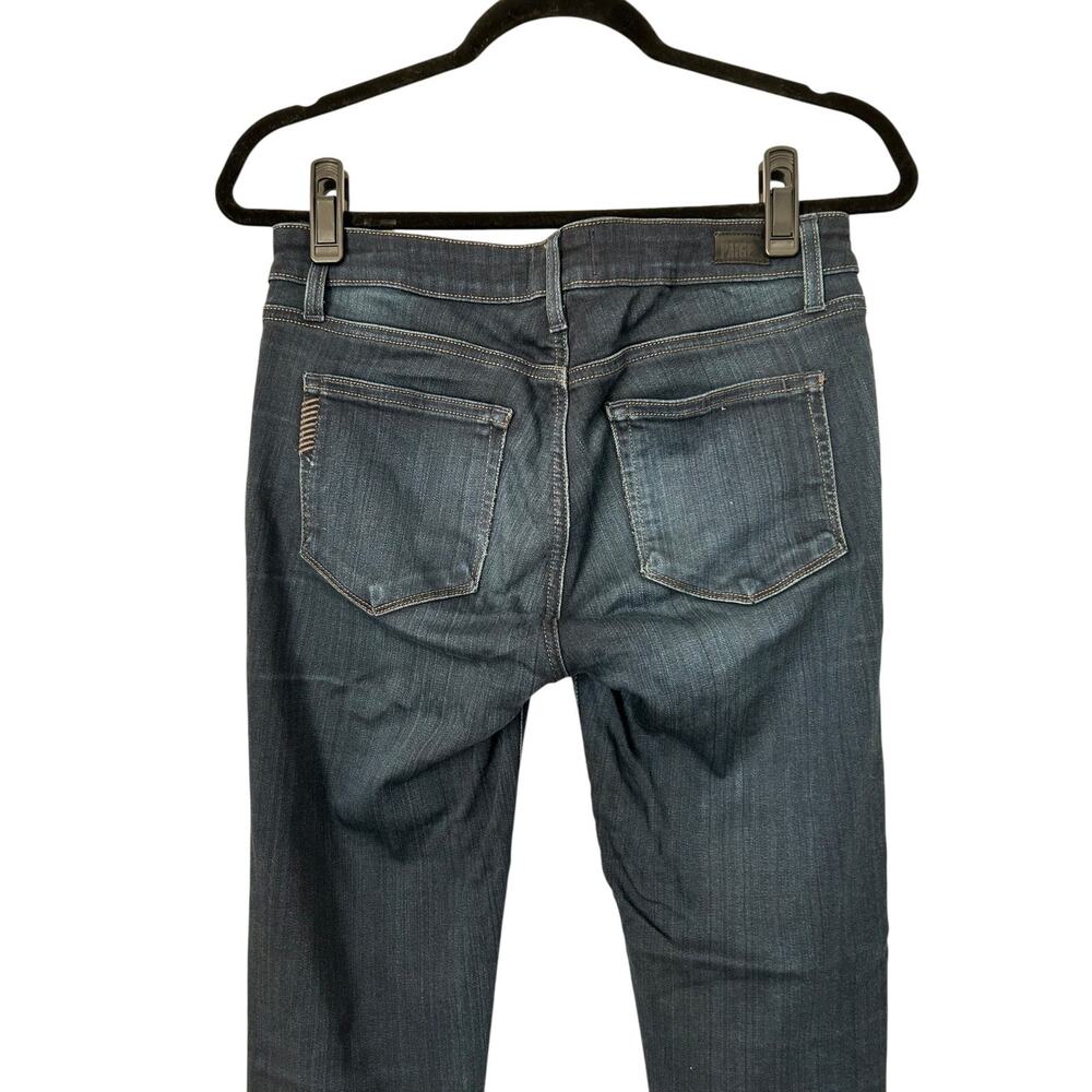 Paige Skyline Skinny Jeans Womens Size 28 Mid Rise Dark Wash Blue Stretch Denim - Picture 2 of 13